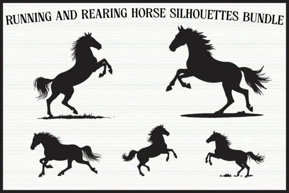 Download Rearing Horse Clipart Bundle - Bundle Collection