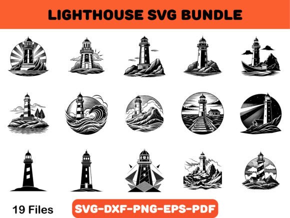 Download Lighthouse Svg Bundle, Building Use - Bundle Collection