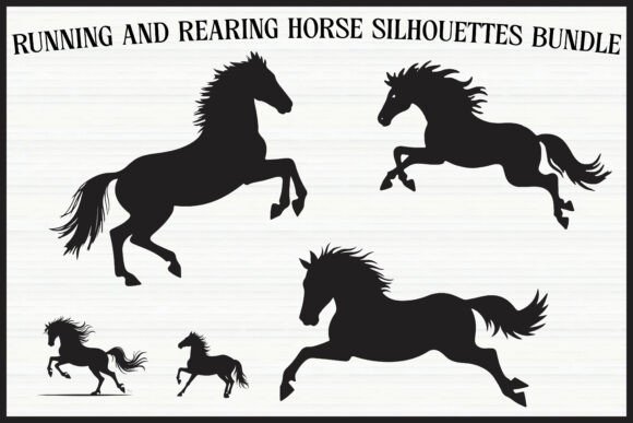 Download Rearing Horse Clipart Bundle - Bundle Collection