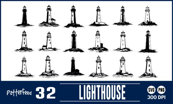 Download Lighthouse Svg Png Silhouette Cut Bundle - Bundle Collection
