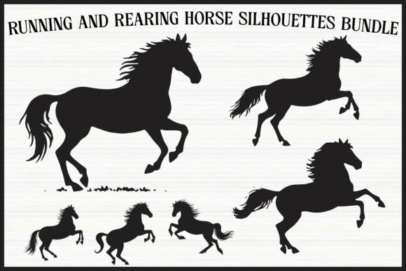 Download Rearing Horse Clipart Bundle - Bundle Collection