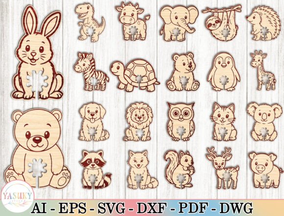 Download Animal Bag Clip Laser Cut SVG Bundle - Bundle Collection
