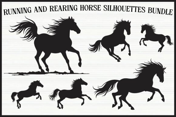 Download Rearing Horse Clipart Bundle - Bundle Collection