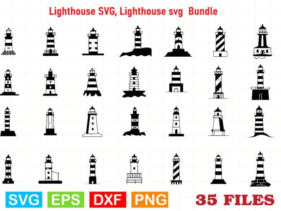 Download Lighthouse SVG, Lighthouse Svg Bundle - Bundle Collection