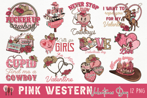 Download Pink Western Valentines Day Bundle - Bundle Collection